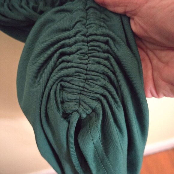 Superdown Cory Ruched Side Dress Green Retail $69 Size S - Picture 7 of 10